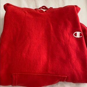 red champion hoodie